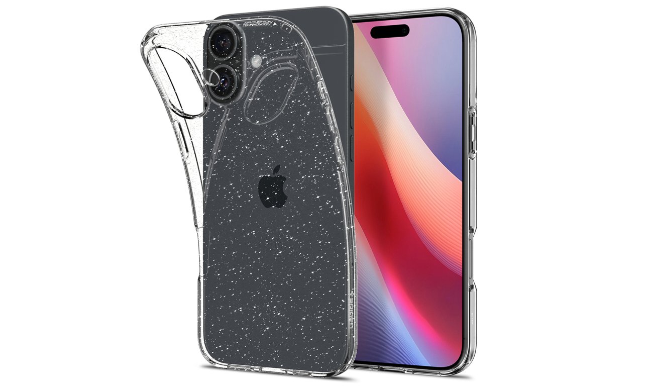 Spigen Liquid Crystal do iPhone 16 Plus Glitter Crystal - Widok ogólny