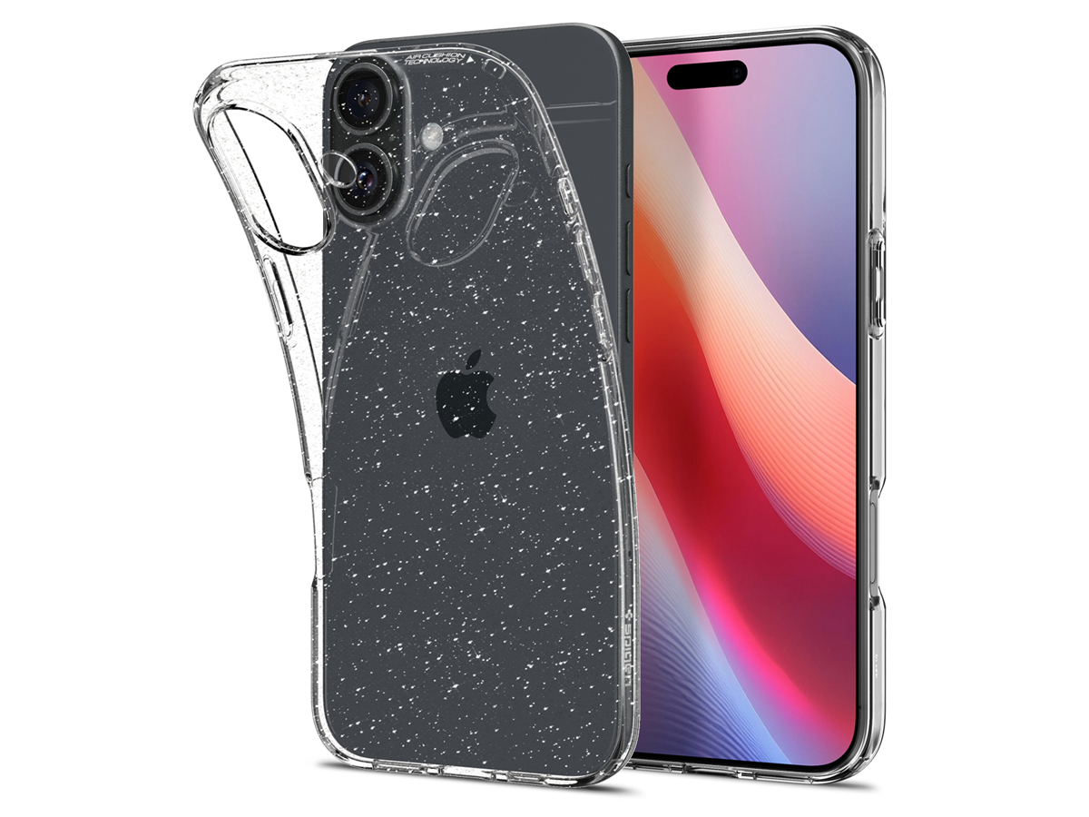 Spigen Liquid Crystal do iPhone 16 Plus Glitter Crystal - Widok ogólny