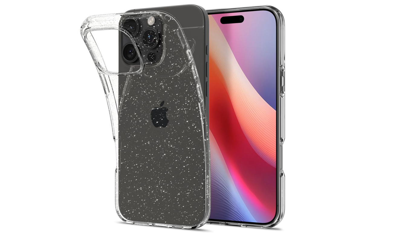 Spigen Liquid Crystal für iPhone 16 Pro Glitter Crystal - Gesamtansicht