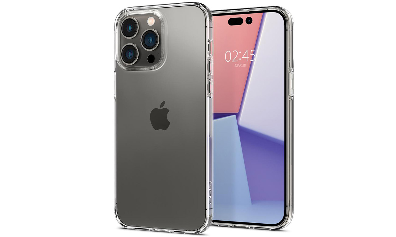 Etjui Spigen Liquid Crystal für iPhone 14 Pro kristallklar