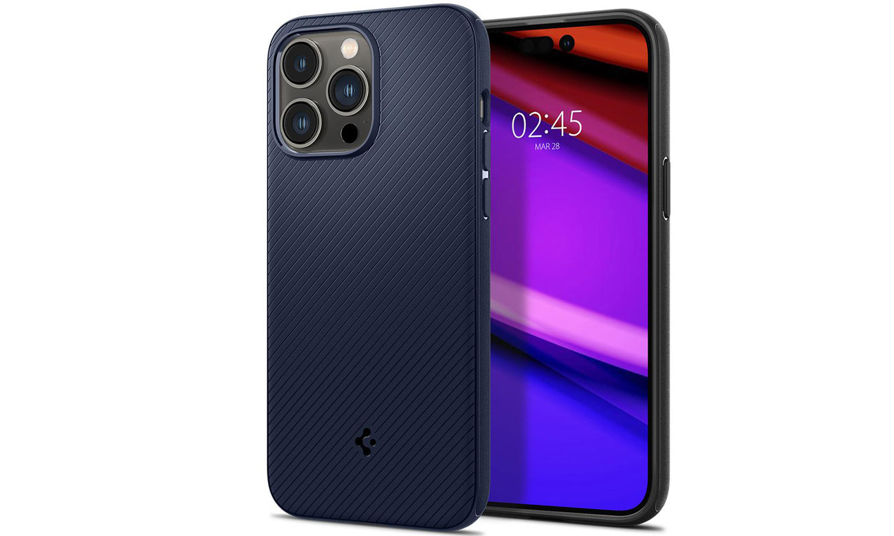 Spigen Mag Armor für iPhone 14 Pro Max navy blue