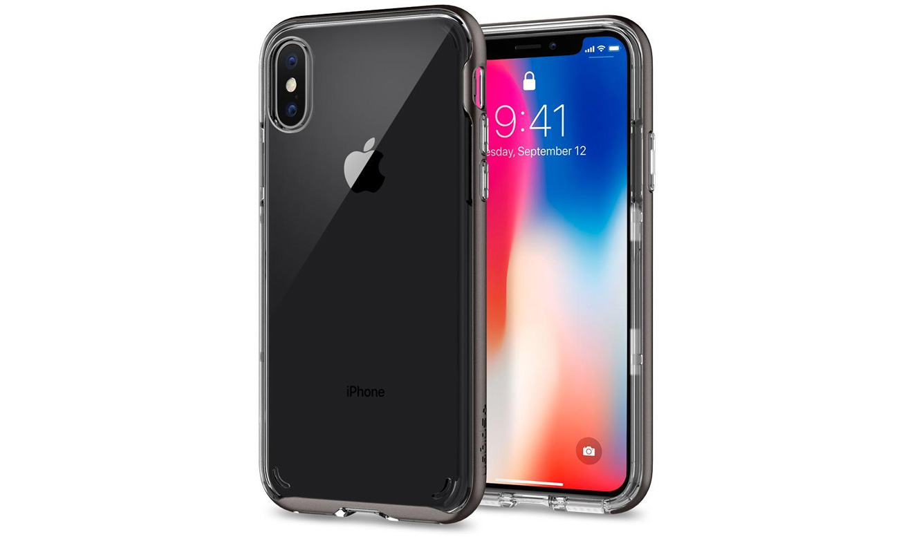 Neo Hybrid Crystal do iPhone X Gunmetal