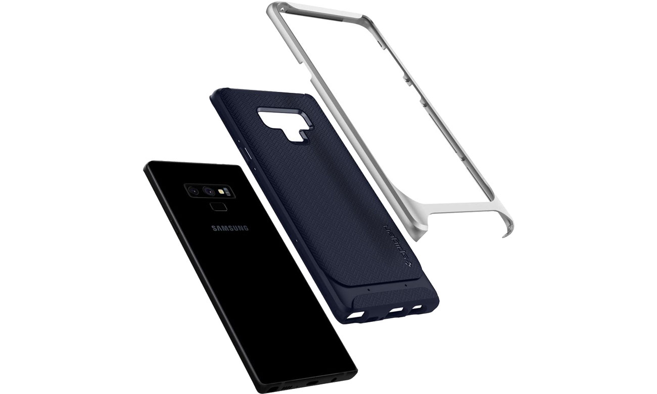 Spigen Neo Hybrid Galaxy Note 9 Arctic Silver TPU i poliwęglan
