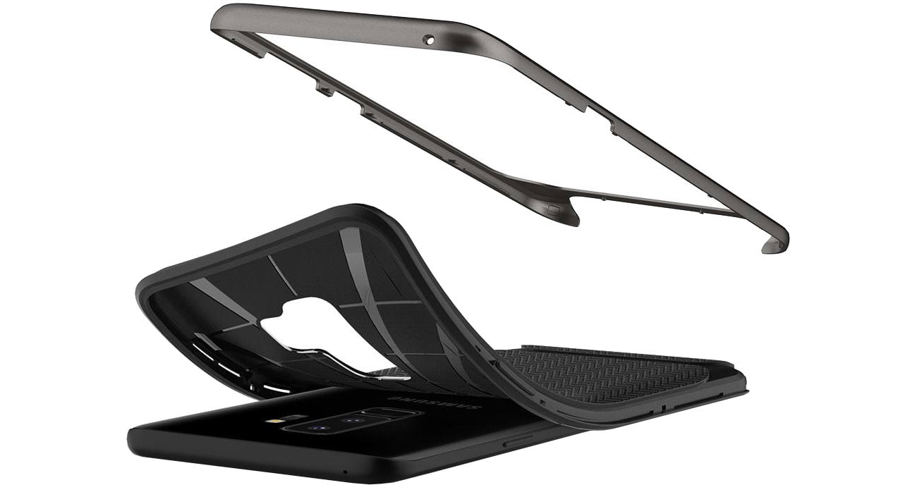 Spigen Neo Hybrid Galaxy S9+ Gunmetal TPU i poliwęglan