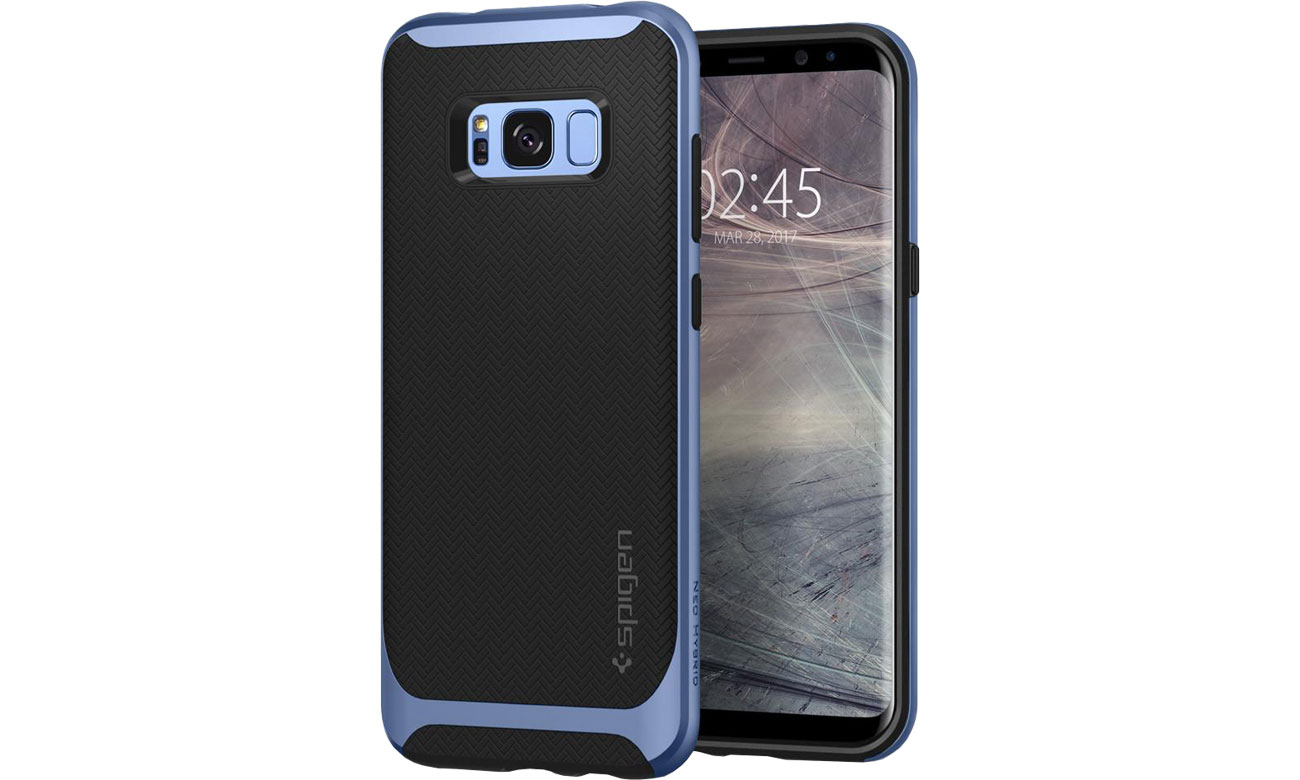 Spigen Neo Hybrid Galaxy S8 Blue Przód i tył