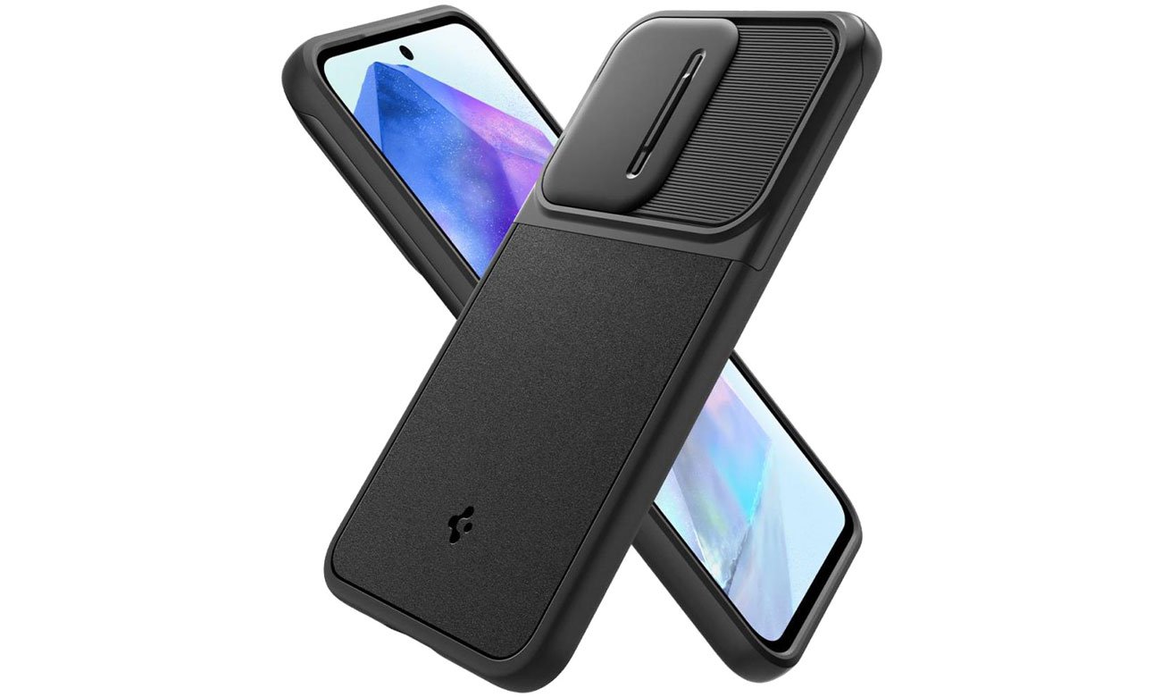 Etui Spigen Optik Armor für Samsung Galaxy A55 5G Schwarz