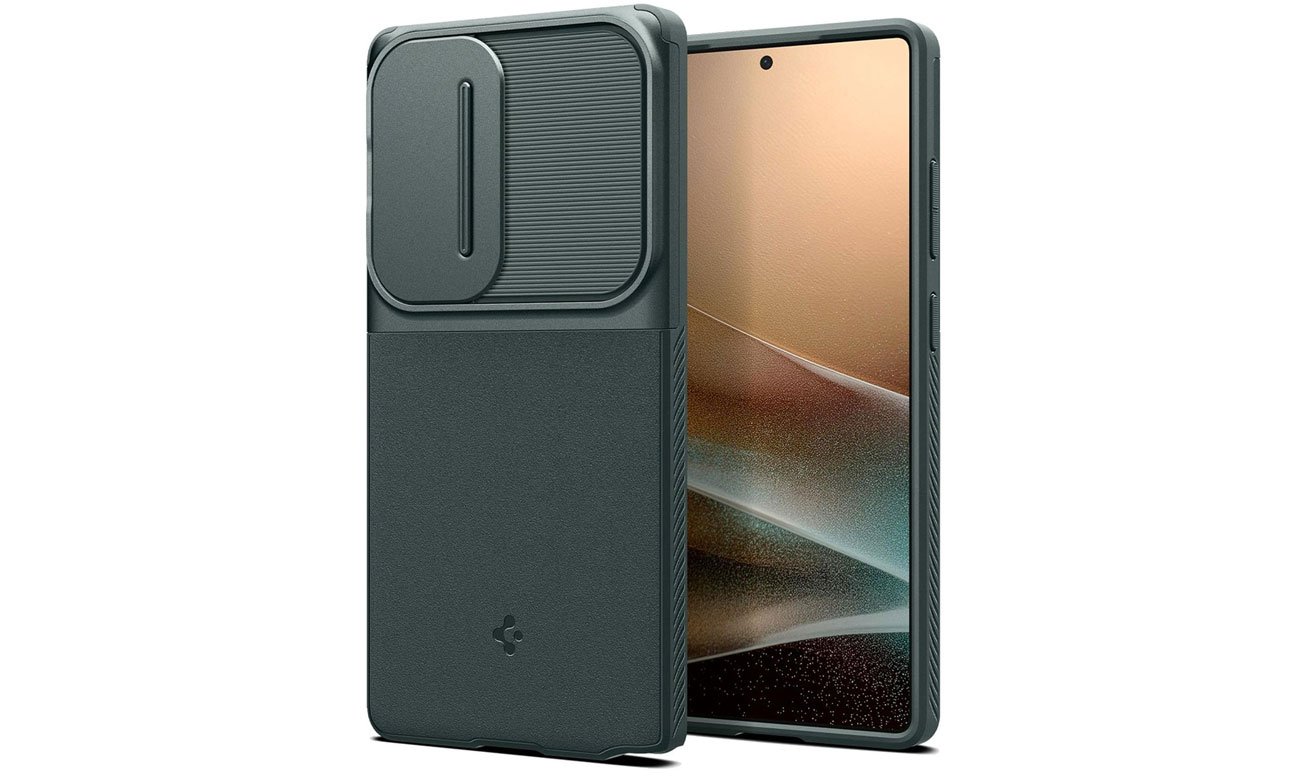 Etui Spigen Optik Armor do Samsung Galaxy S25 Ultra Abyss Green