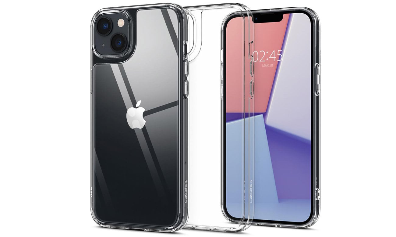 Spigen Quartz Hybrid do iPhone 14 crystal clear Etui i obudowy na