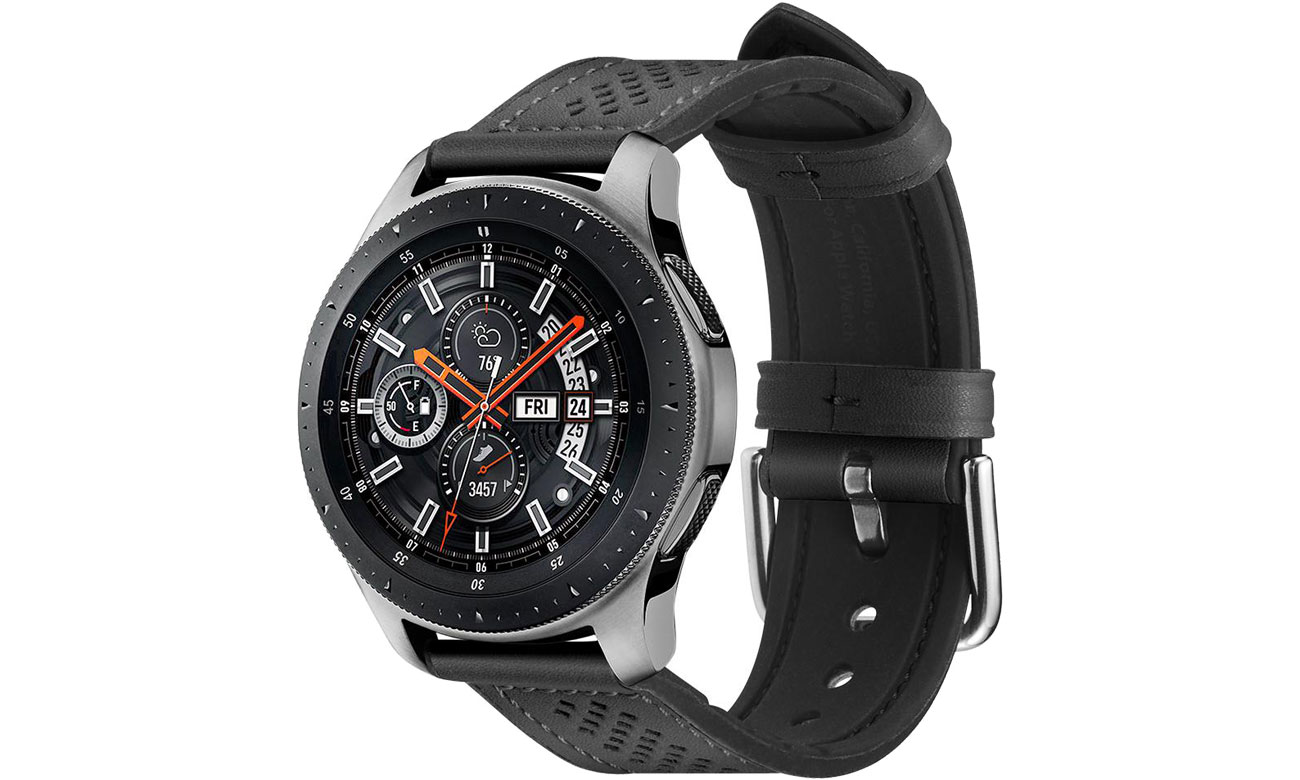 Pasek / bransoletka Spigen Retro Fit Band do Samsung Galaxy Watch czarny 603MP26445