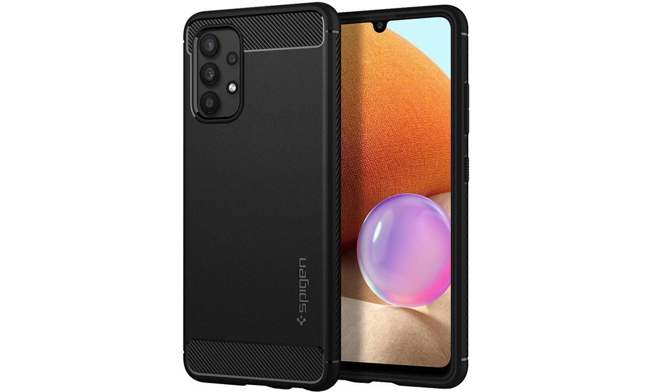 Spigen Rugged Armor do Samsung Galaxy A72 czarny ACS02324