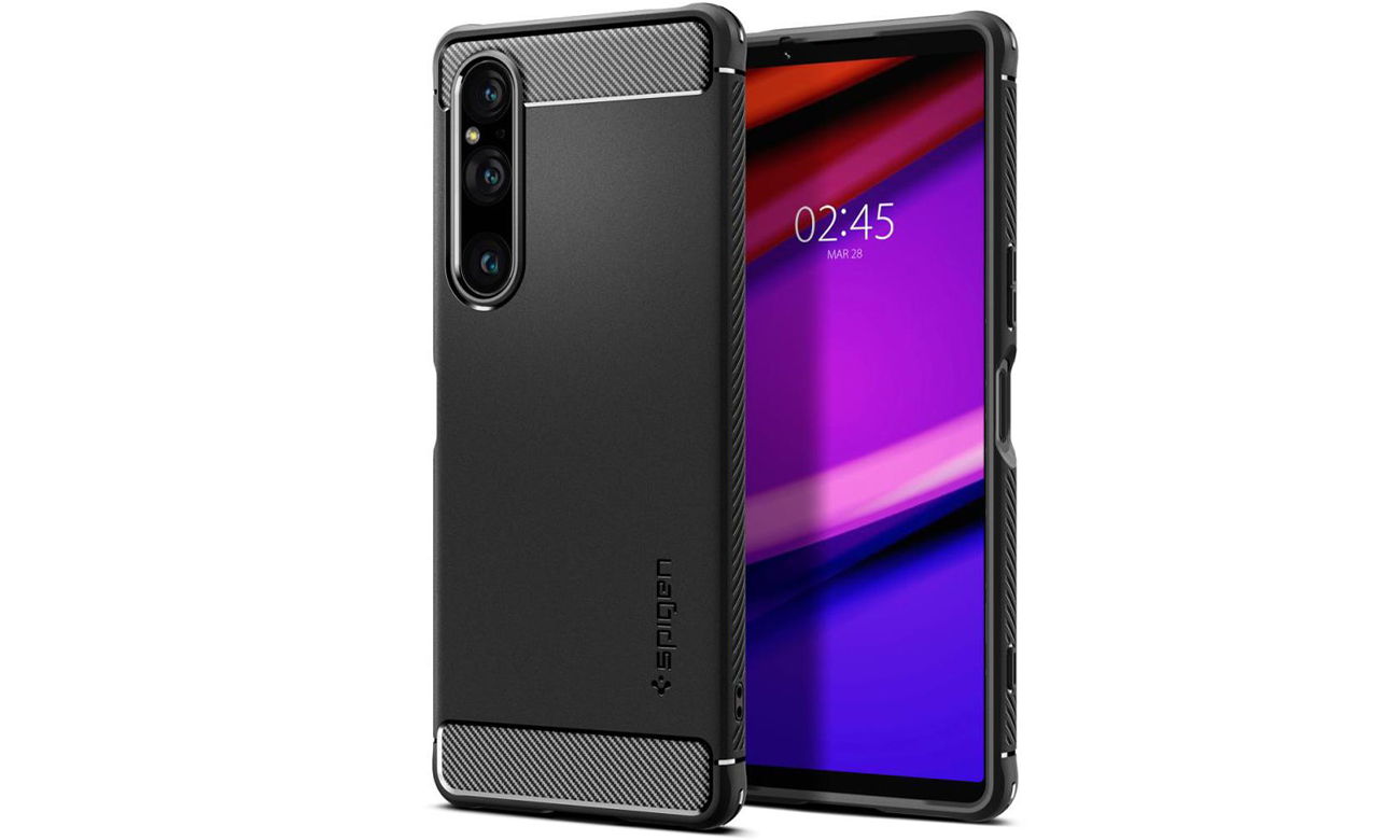 Spigen Rugged Armor do Sony Xperia 1 V black