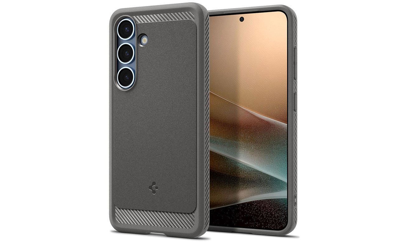 Spigen Rugged Armor Mag Magsafe do Samsung Galaxy S25 Marble Grey