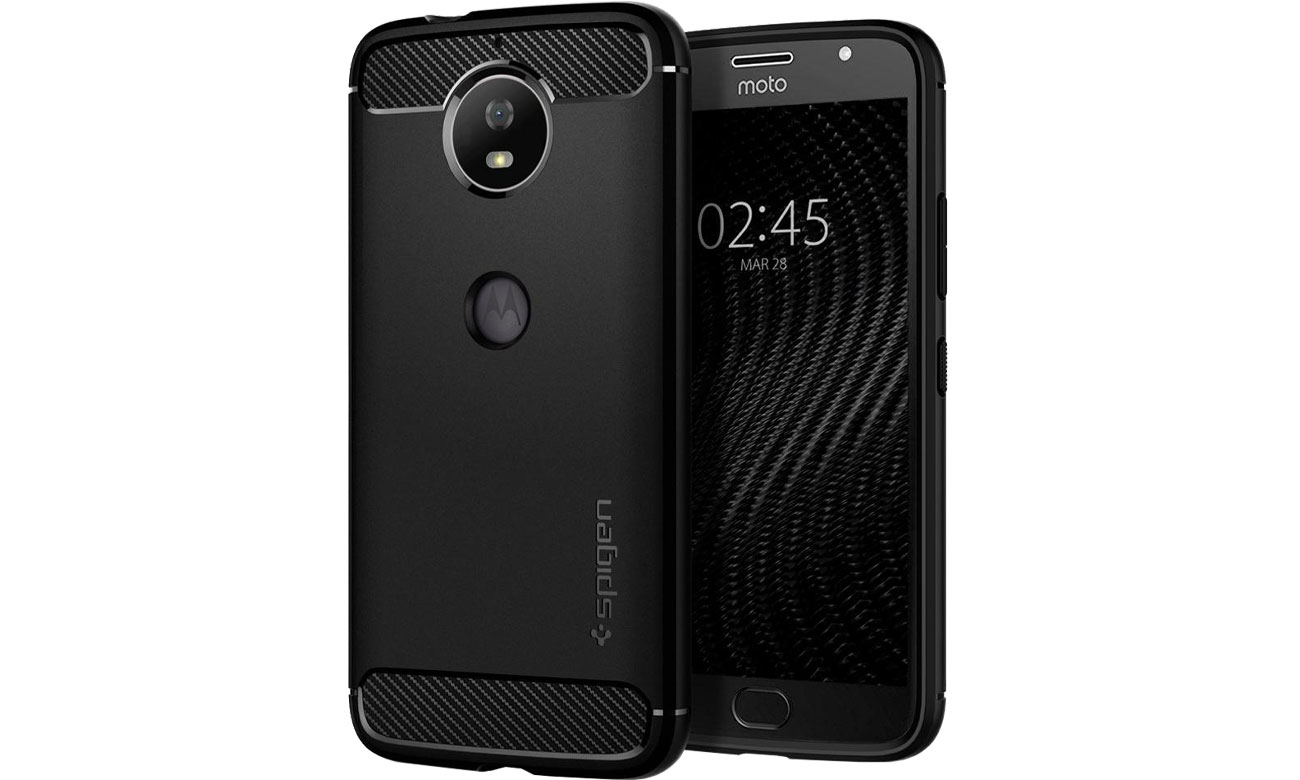 Spigen Rugged Armor do Moto G5S Black Ochrona