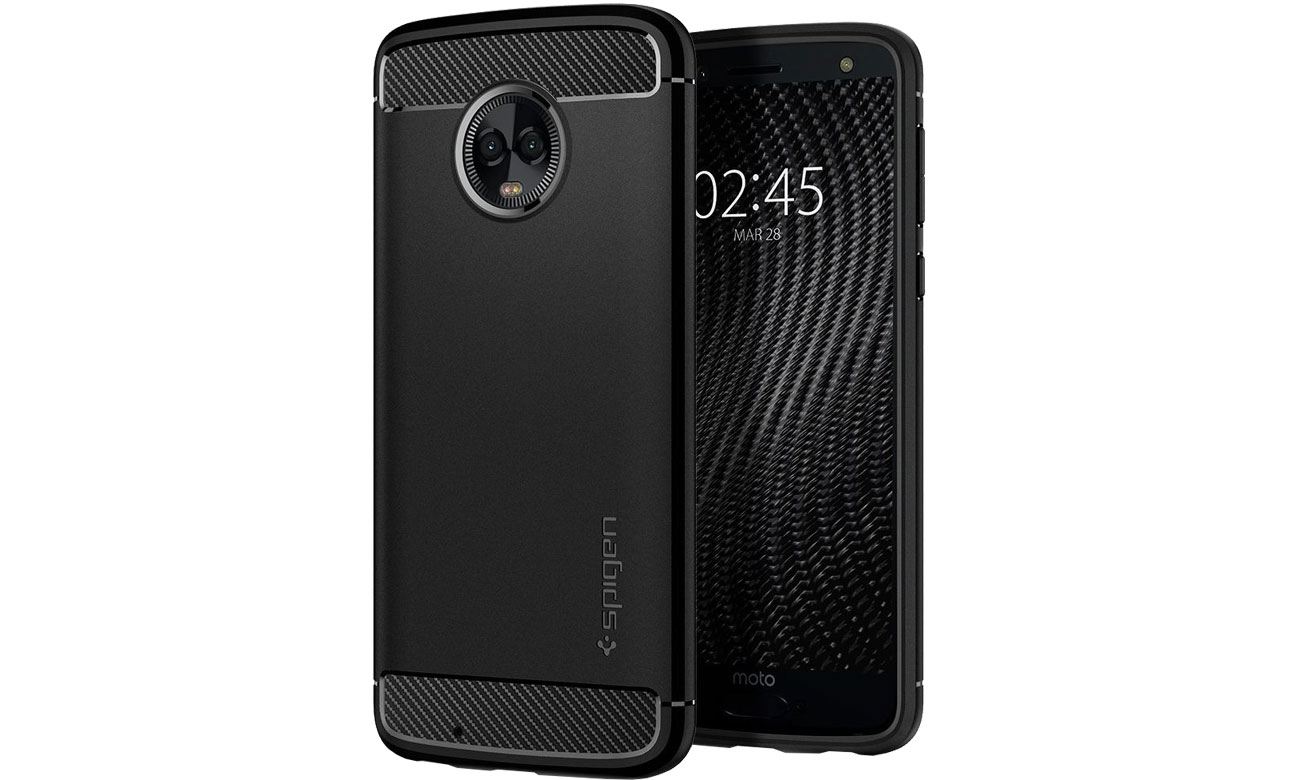 Spigen Rugged Armor do Motorola G6 Black Ochrona