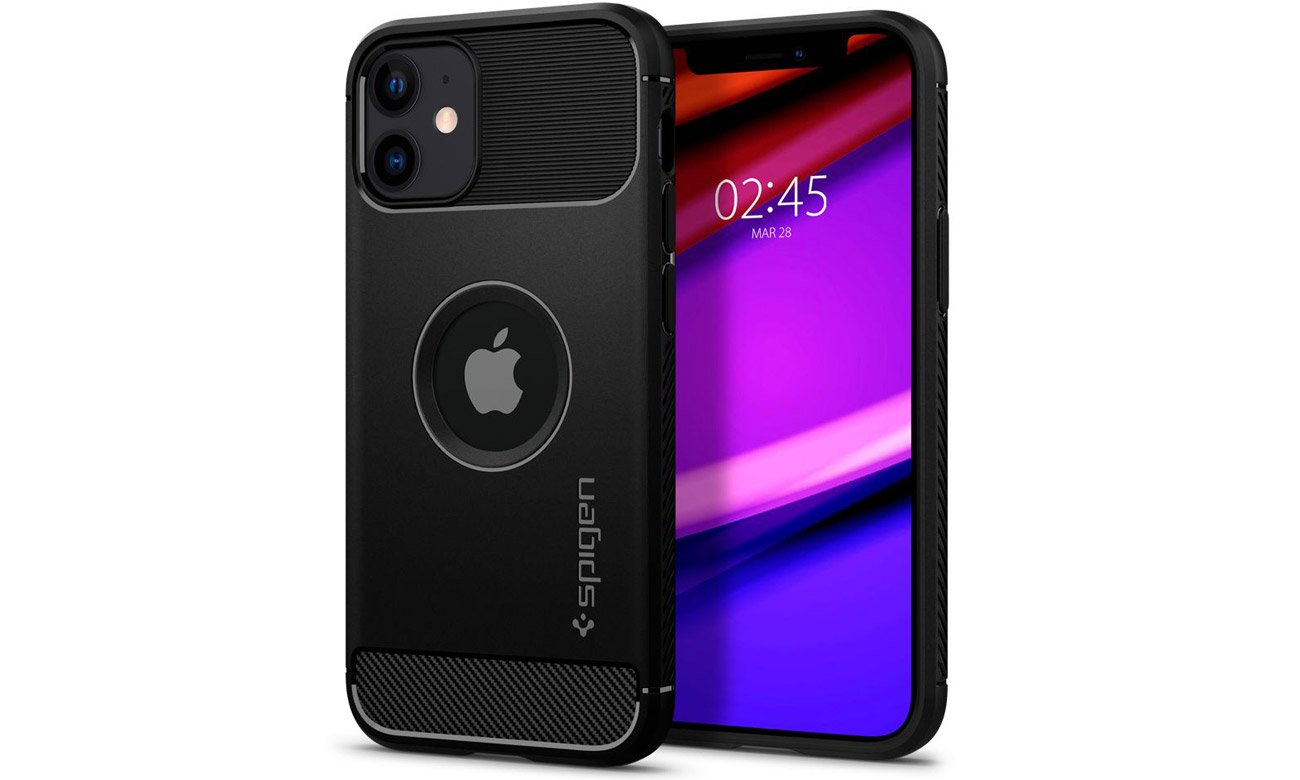 Spigen Rugged Armor do iPhone 12 Mini Black
