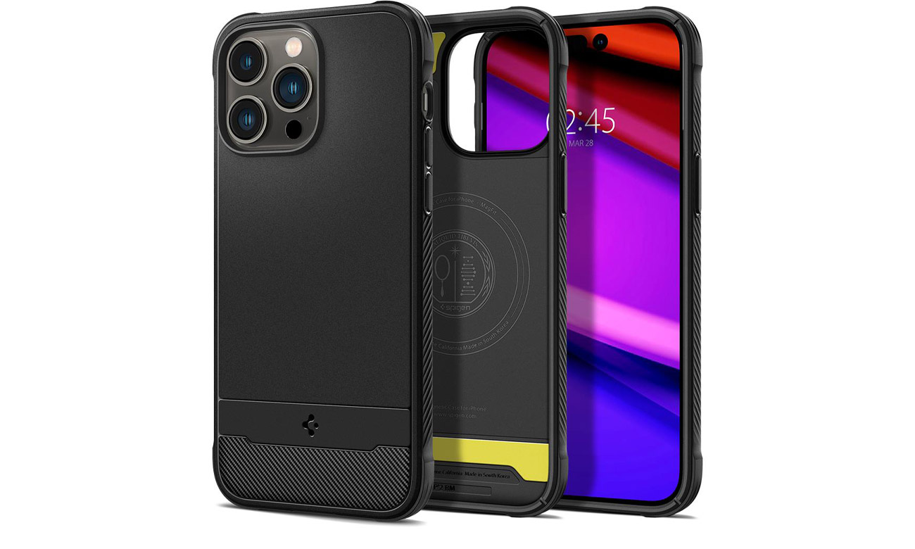 Spigen Rugged Armor Mag Magsafe do iPhone 14 Pro Max matte black
