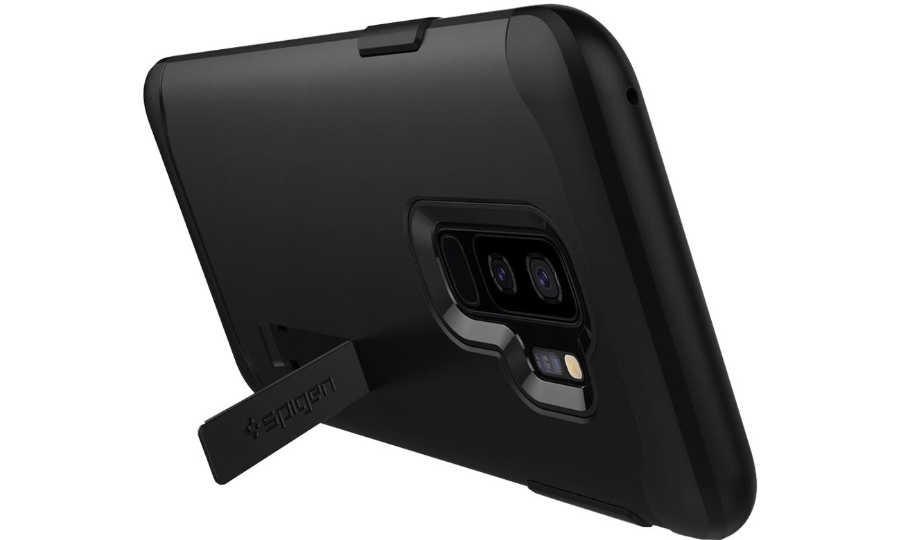Spigen Slim Armor do Galaxy S9+ Black Podstawka