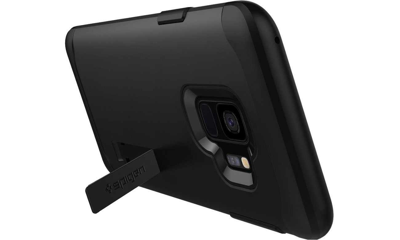 Spigen Slim Armor do Galaxy S9 Black Podstawka