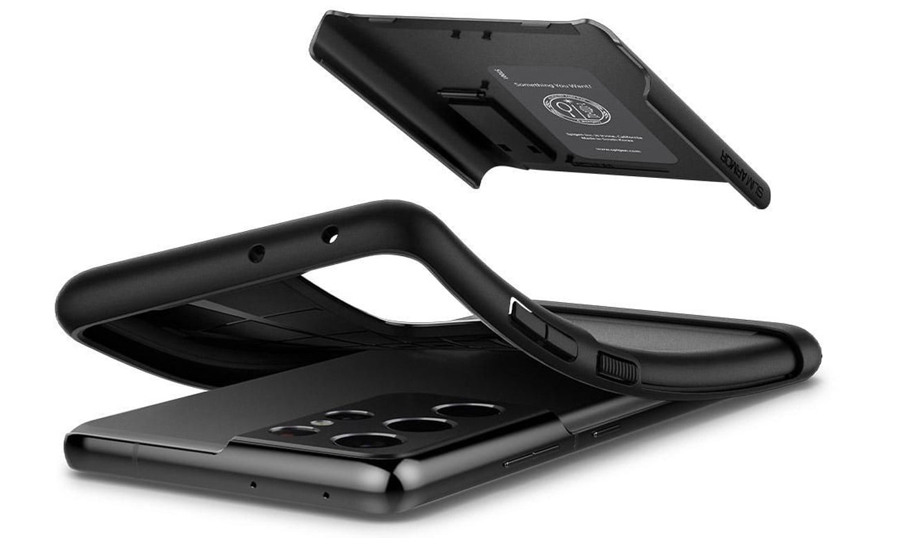 Spigen Slim Armor do Samsung Galaxy S21 Ultra black Etui i