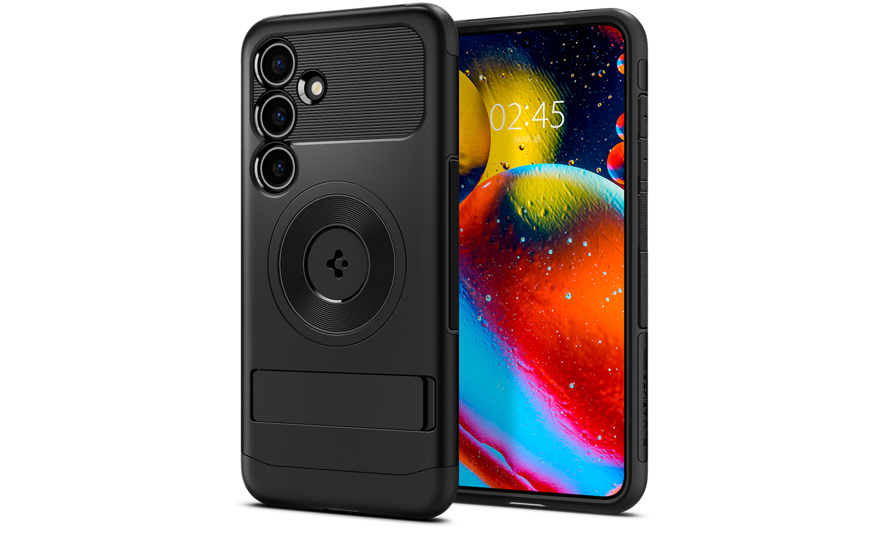 Etui Spigen Slim Armor Magfit do Samsung Galaxy S24 Black - Widok ogólny