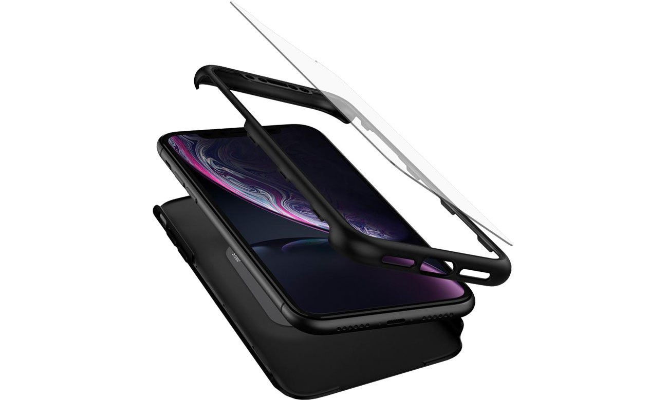 Spigen Thin Fit 360 do iPhone XR Black 064CS24886