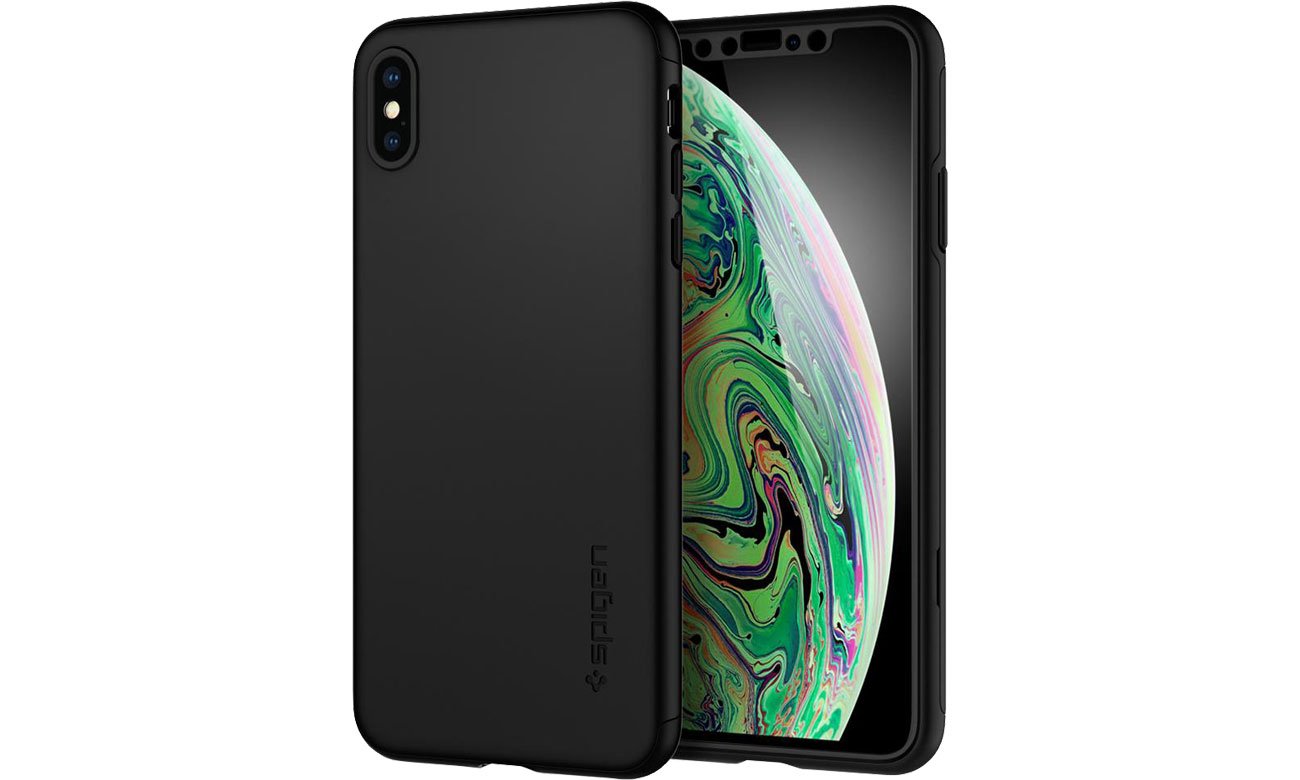 Etui Spigen Thin Fit 360 do iPhone XS Max Black 8809613763676