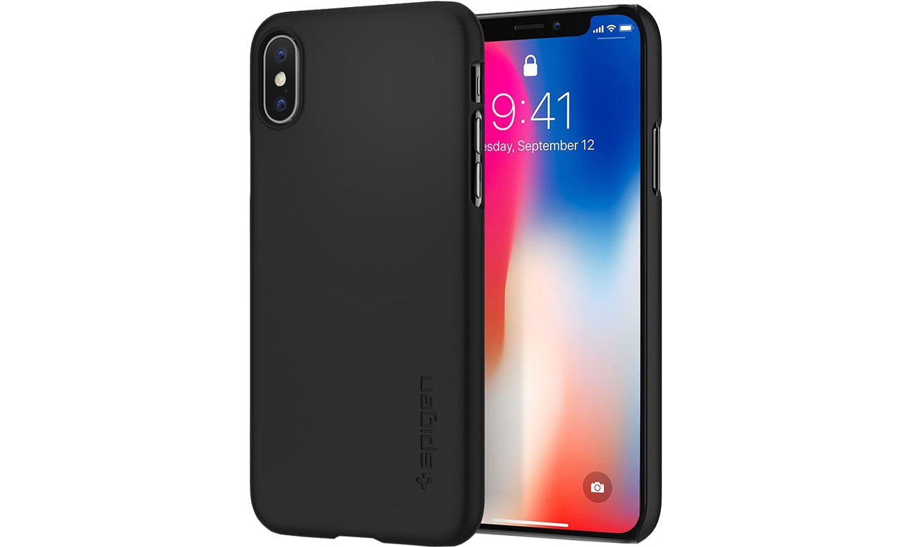 Spigen Thin Fit do iPhone X Black 880956530005956