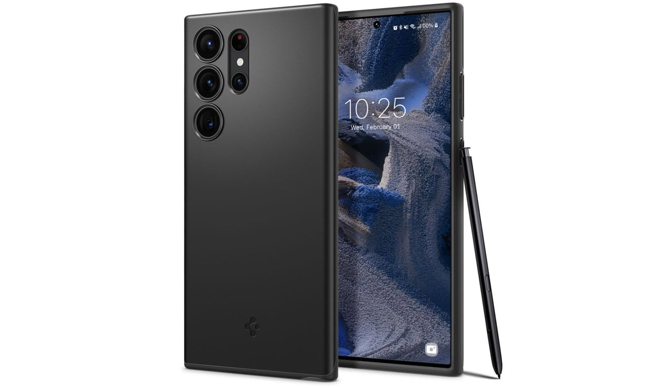 Etui Spigen Thin Fit Black do Samsung Galaxy S23 Ultra black