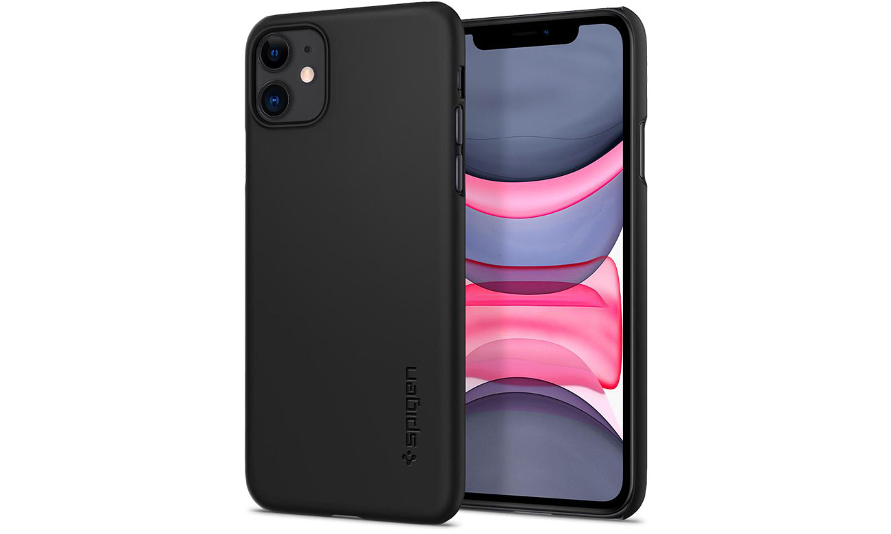Etui na smartfona Spigen Thin Fit do iPhone 11 Black