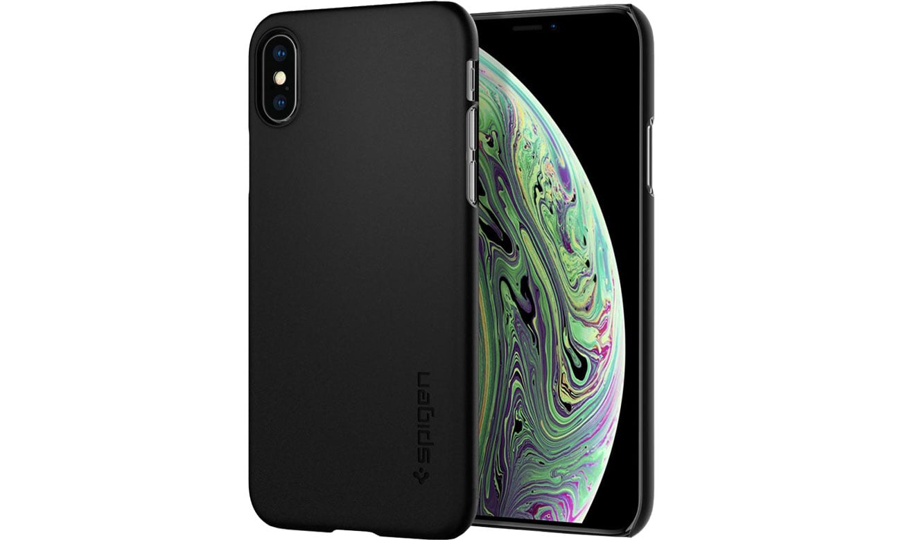 Spigen Thin Fit do iPhone XS Matte Black 063CS24904