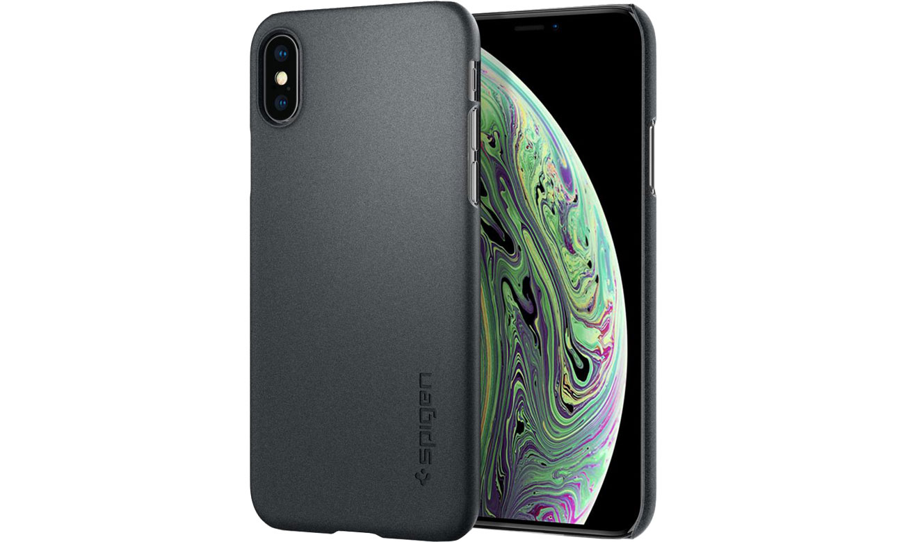 Spigen Thin Fit do iPhone XS Graphite Gray 063CS24905