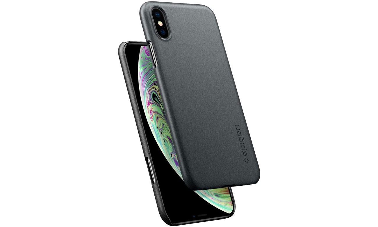 Spigen Thin Fit do iPhone XS Gray 8809613764260
