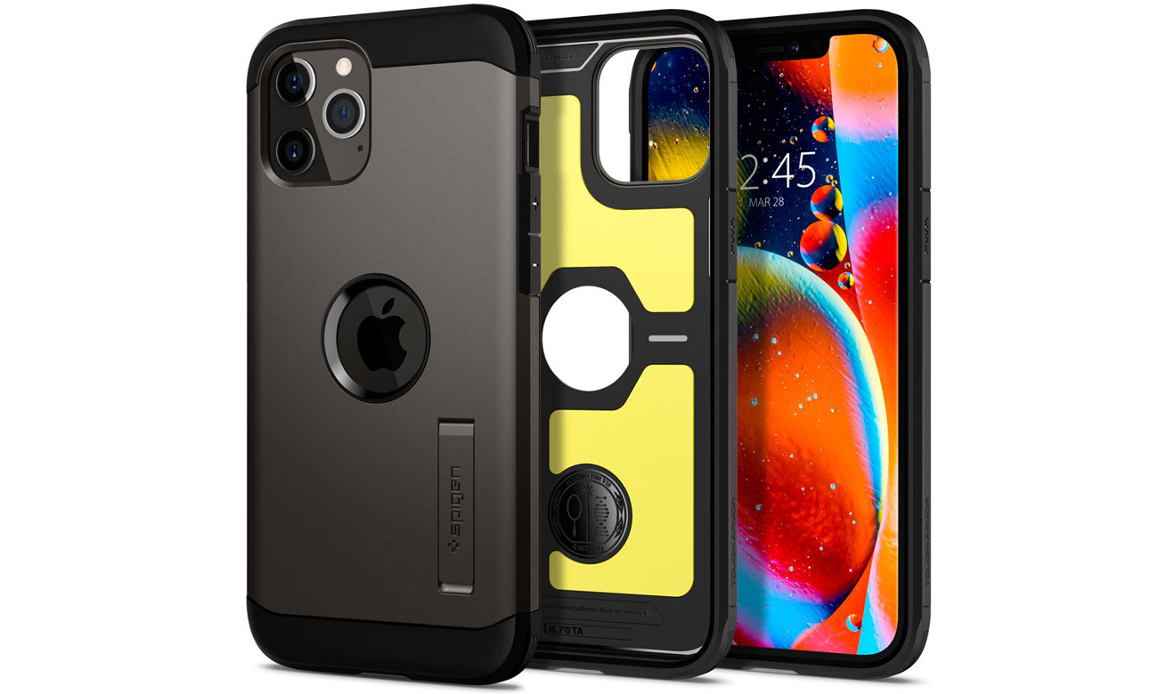 Etui Spigen Tough Armor Gunmetal do iPhone 12 Pro Max