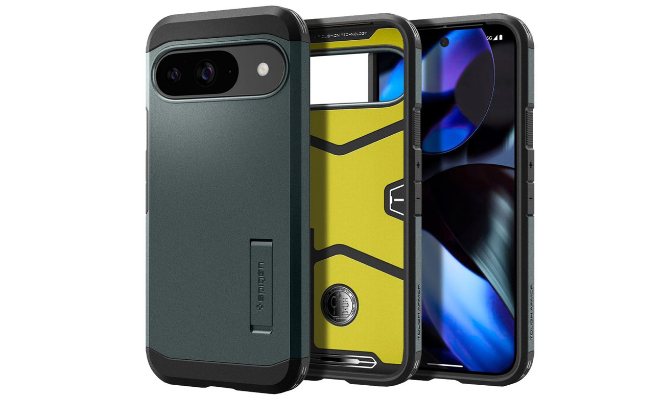 Spigen Tough Armor do Google Pixel 9 / Pixel 9 Pro Abyss Green