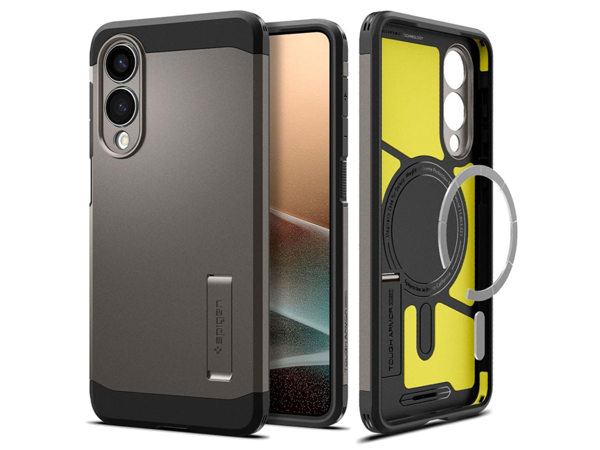 Spigen Tough Armor do Galaxy S25 Edge Gunmetal