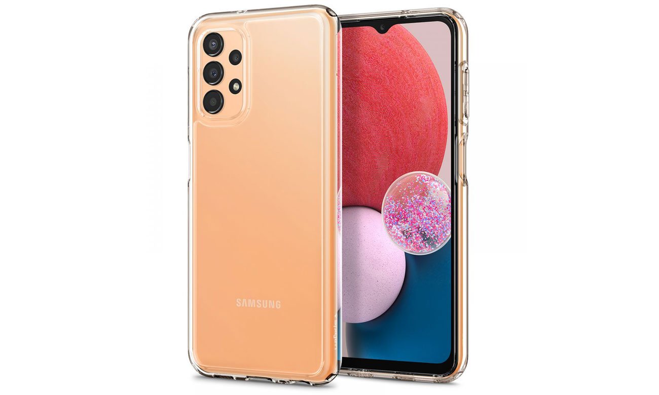 Etui Spigen Ultra Hybrid Clear do Samsung Galaxy A13 - Widok z przodu i z tyłu