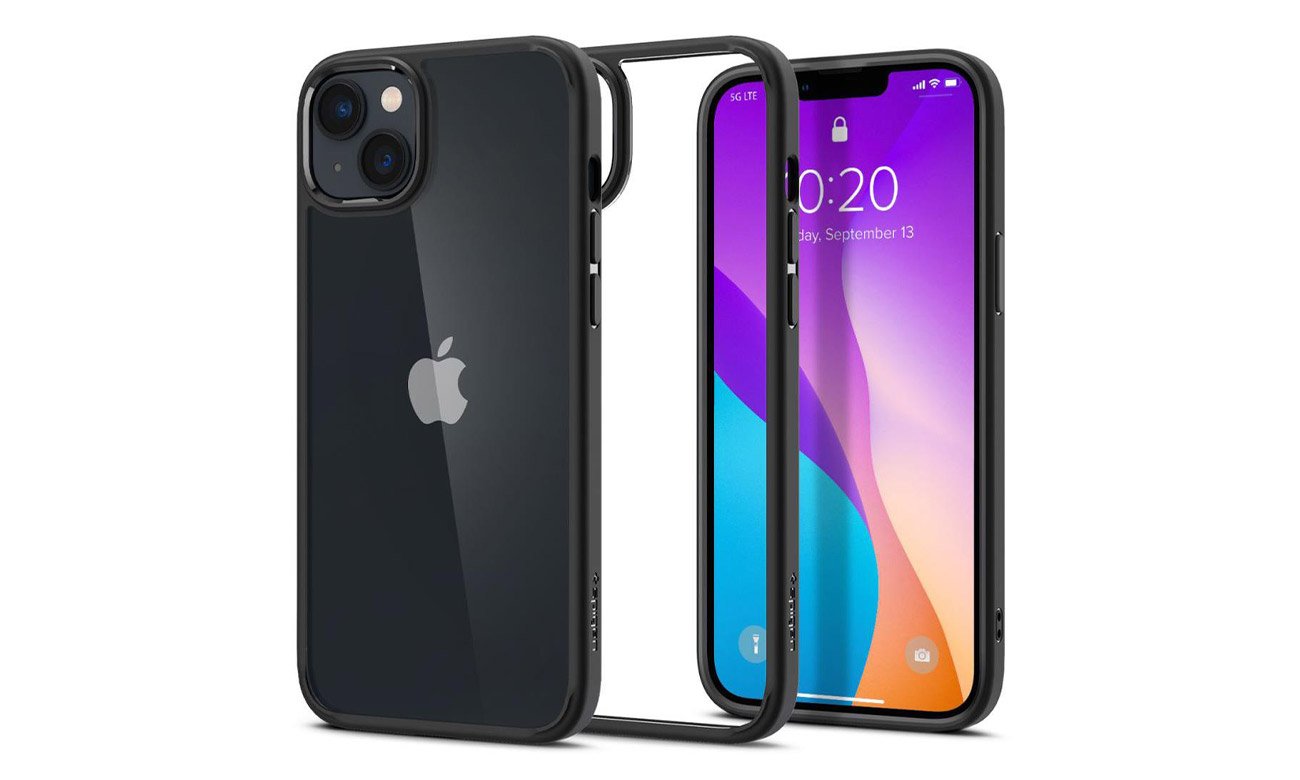 SPIGEN Ultra Hybrid für iPhone 14 matte schwarz