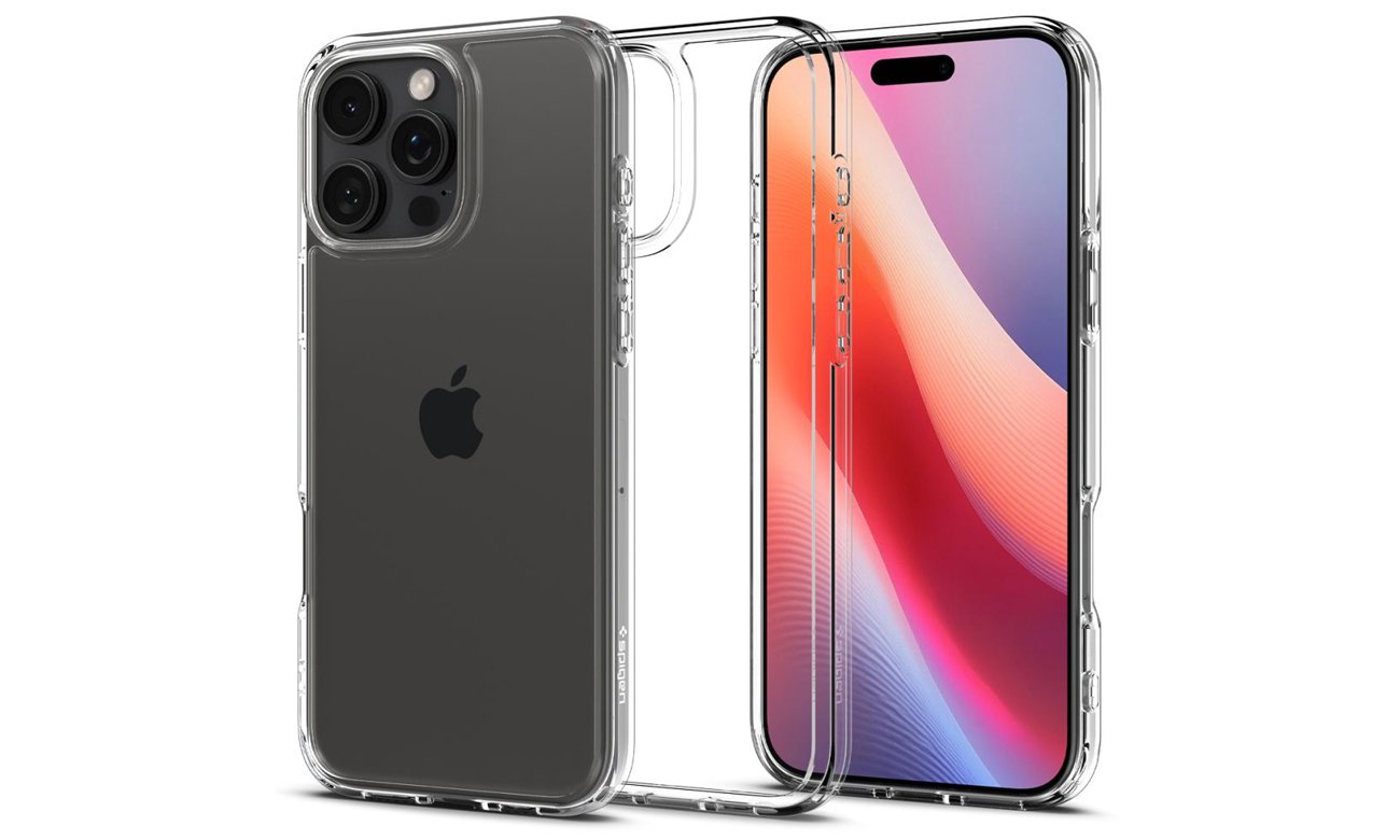 Hülle Spigen Ultra Hybrid für iPhone 16 Pro Max Crystal Clear - Gesamtansicht