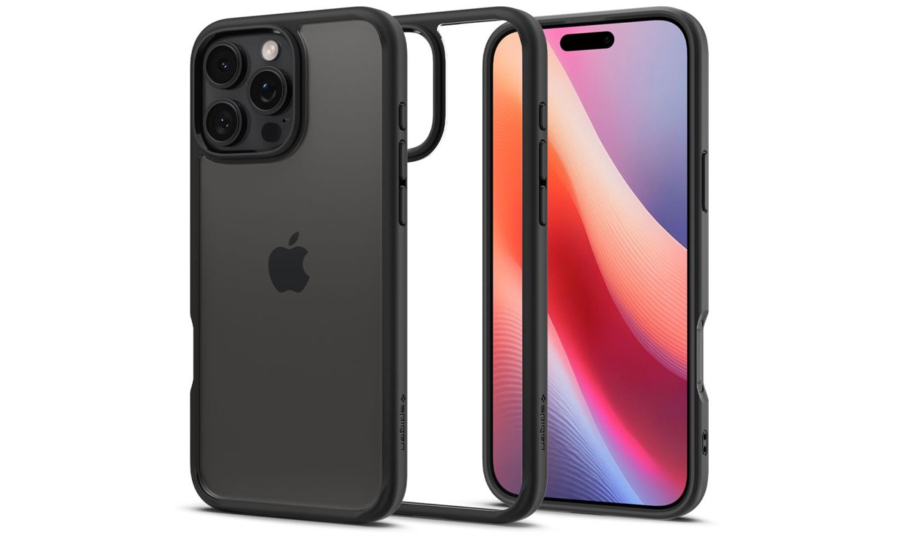 Spigen Ultra Hybrid für iPhone 16 Pro Max Matte Black - Gesamtansicht