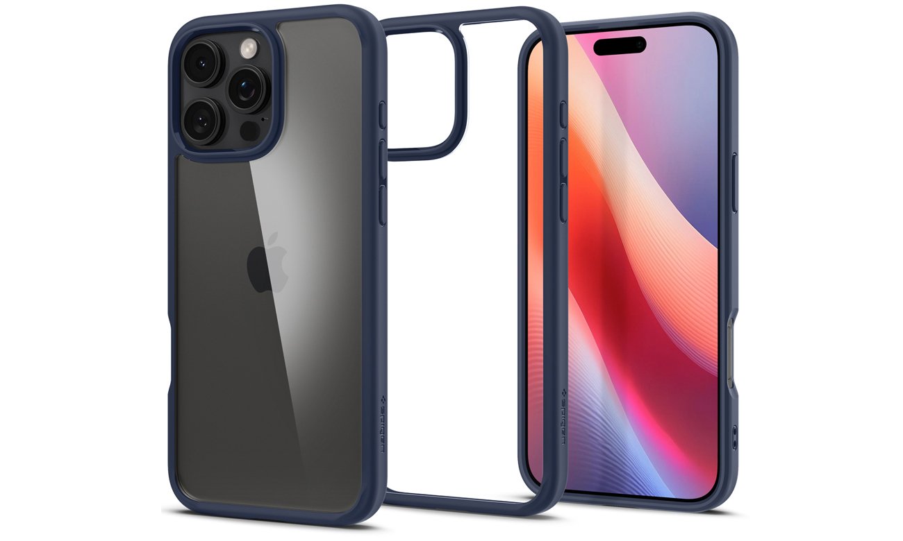 Hülle Spigen Ultra Hybrid für iPhone 16 Pro Max Navy Blue - Gesamtansicht