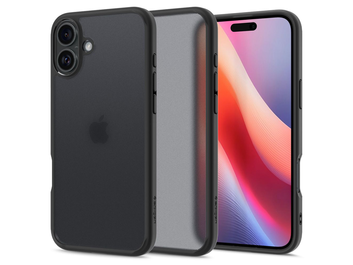 Hülle Spigen Ultra Hybrid für iPhone 16 Frost Black - Übersicht