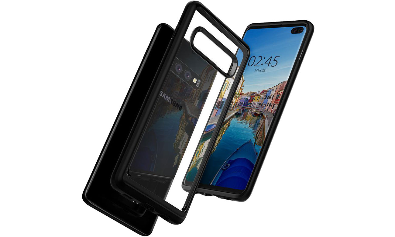 Etui Spigen Ultra Hybrid Matte Black do Galaxy S10+