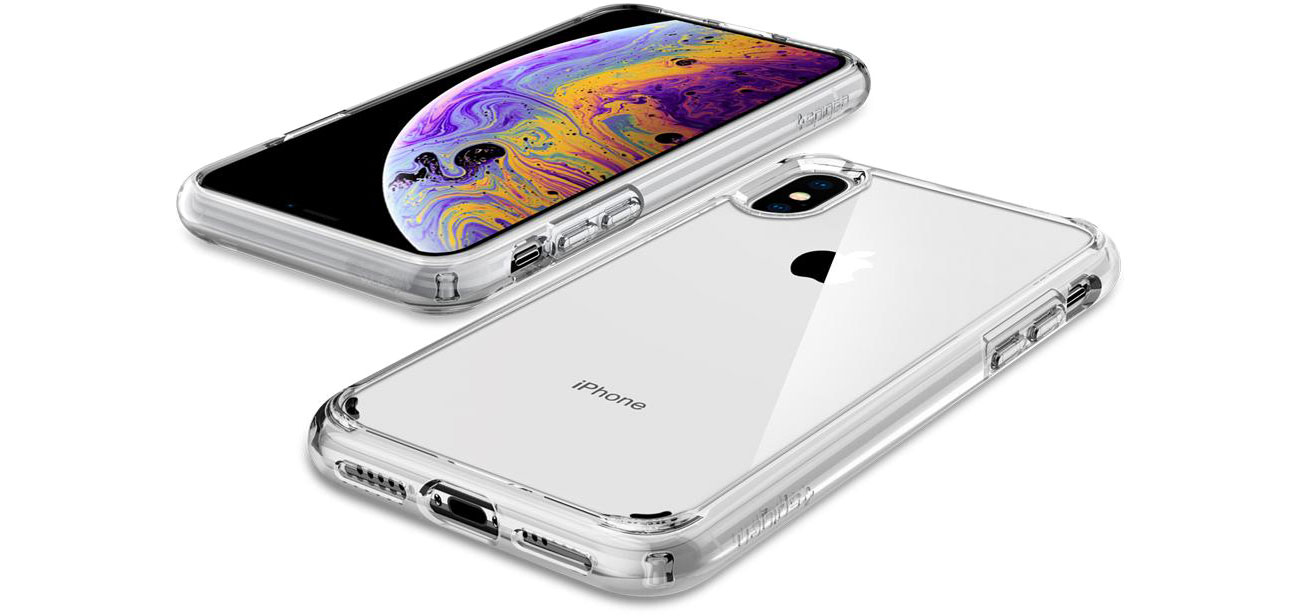 Spigen Ultra Hybrid do iPhone XS upadki