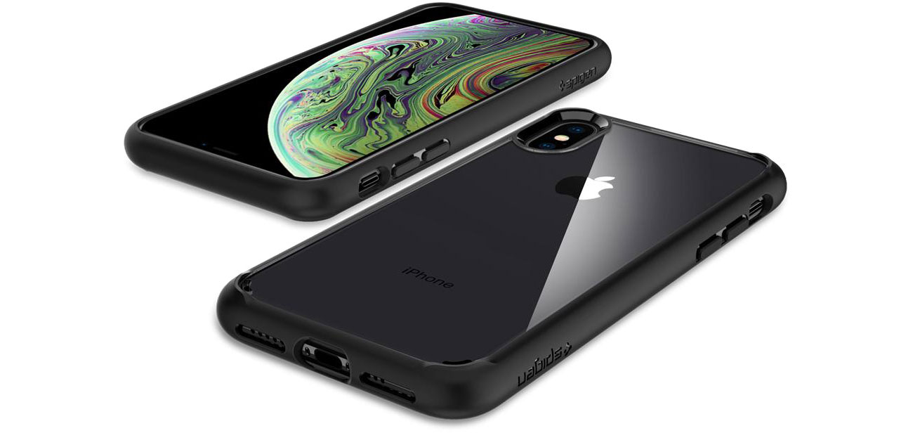 Spigen Ultra Hybrid do iPhone XS upadki