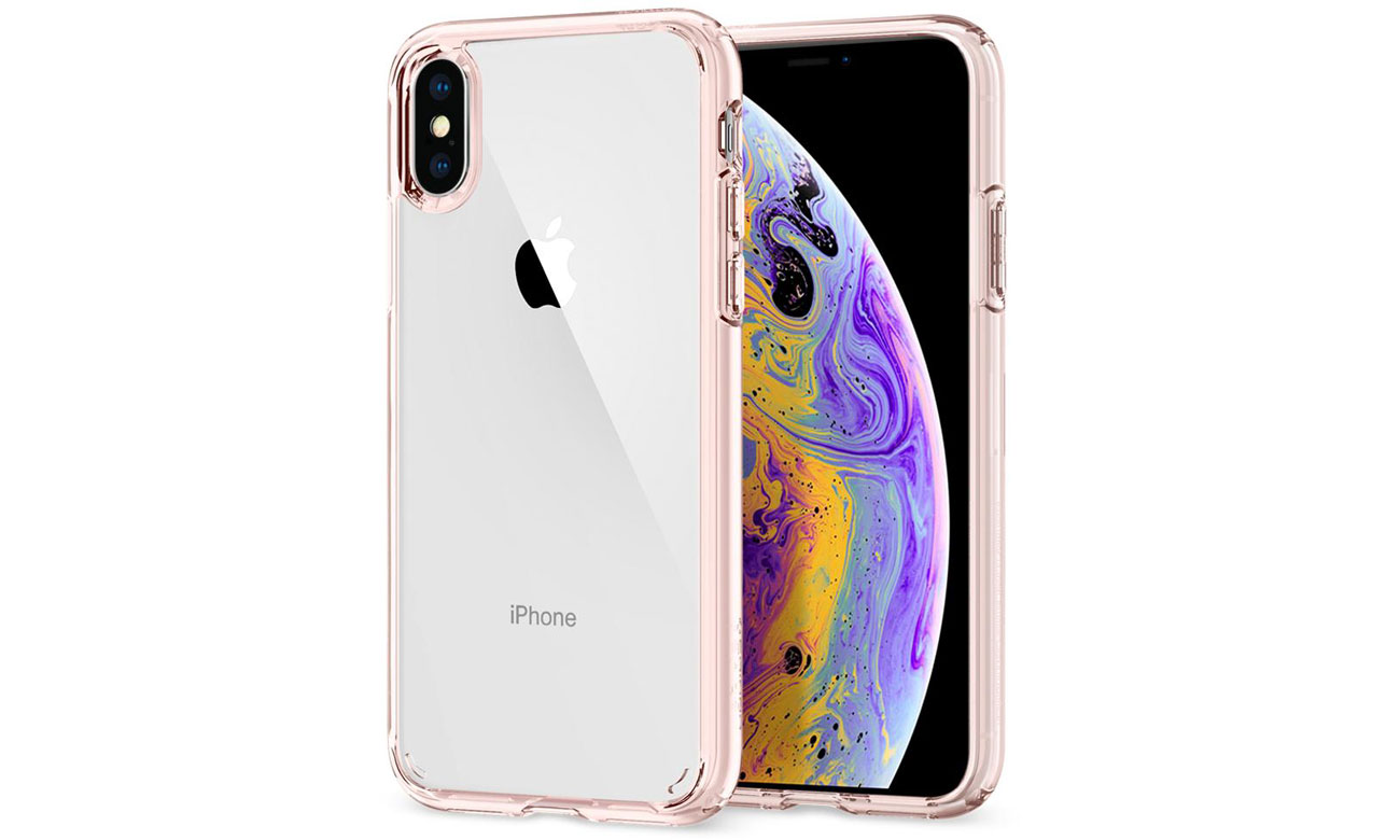 Spigen Ultra Hybrid do iPhone XS Rose Crystal 063CS25117