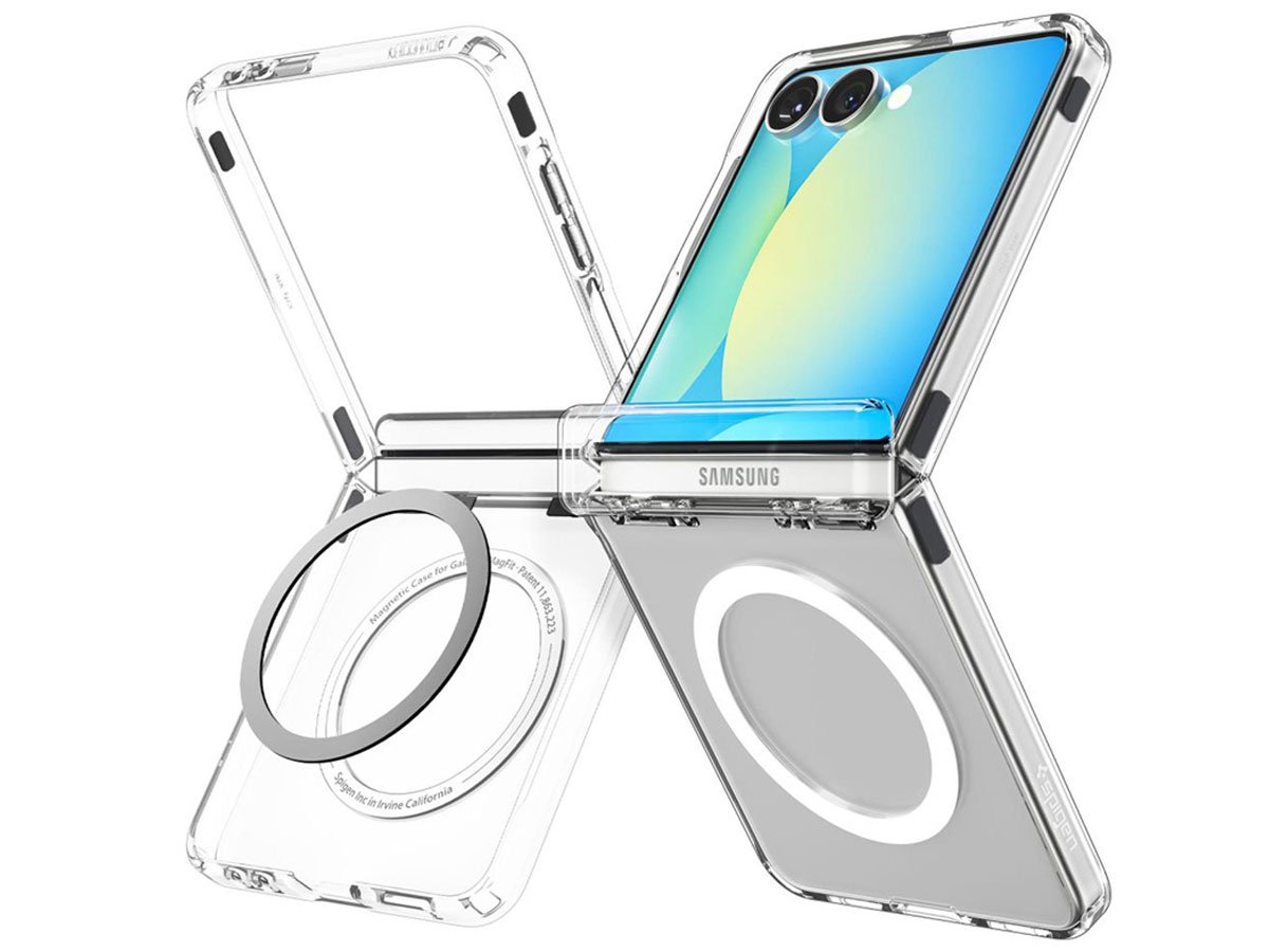 Spigen Ultra Hybrid Pro Mag MagSafe Galaxy Z Flip 7 clear/white