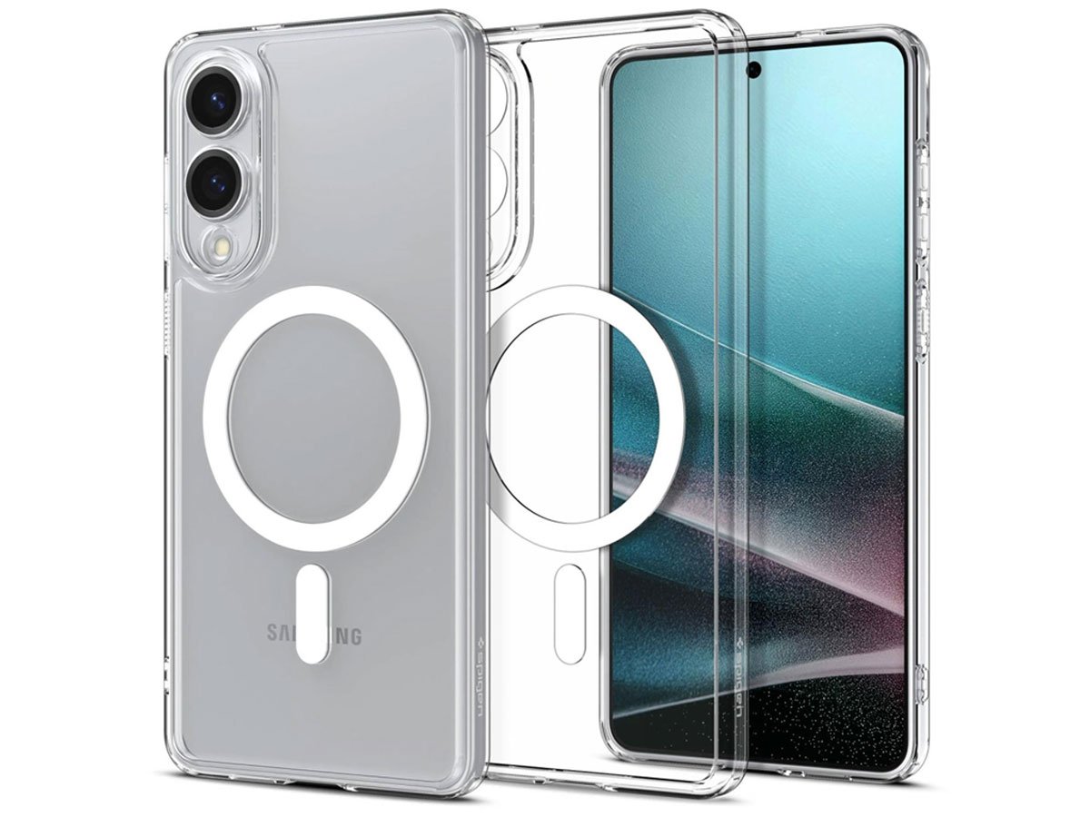 Spigen Ultra Hybrid Mag Magsafe do Samsung Galaxy S25 Edge Clear White