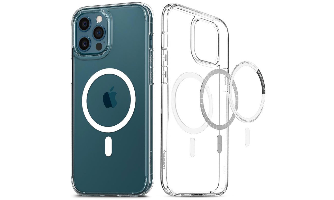 Spigen Ultra Hybrid Mag do iPhone 12/12 Pro white ACS02625