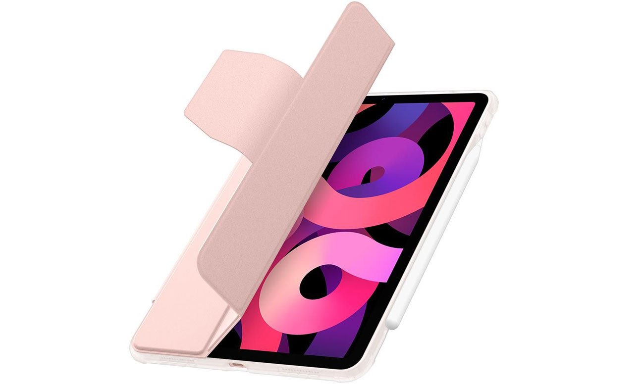 Etui Spigen Ultra Hybrid Pro für iPad Air 4 / Air 5 Roségold - Geöffnete Klappe