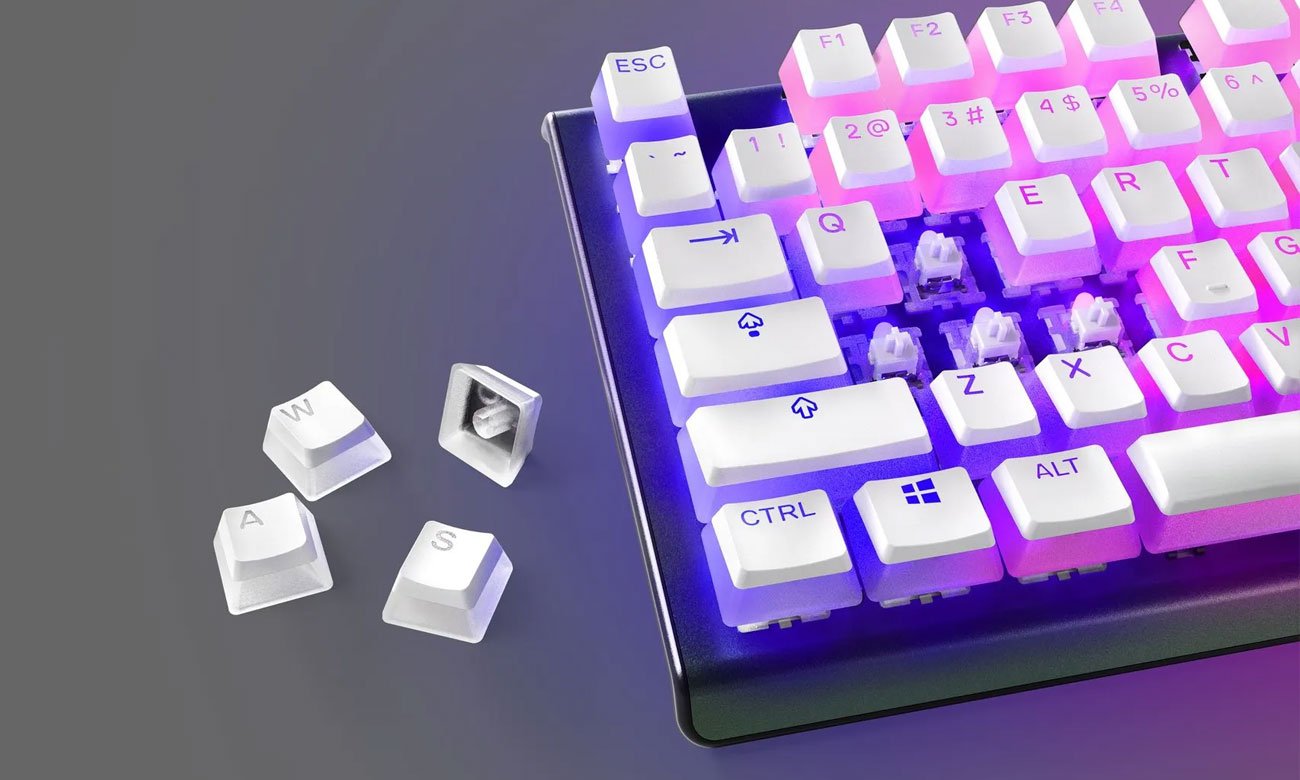 Keycaps do klawiatury SteelSeries PrismCaps białe